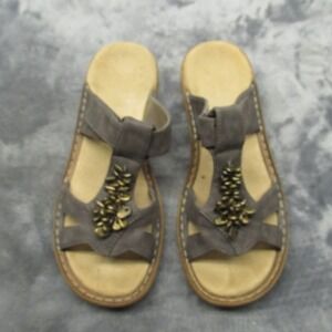 Rieker Women 6US 37EU Brown Leather Comfort Lightweight Walking Casual Embellish